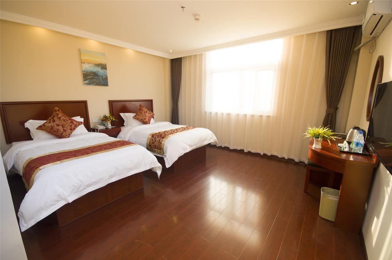 הואהי'אן Greentree Inn Jiangsu Huaian Chuzhou Avenue Business Hotel מראה חיצוני תמונה